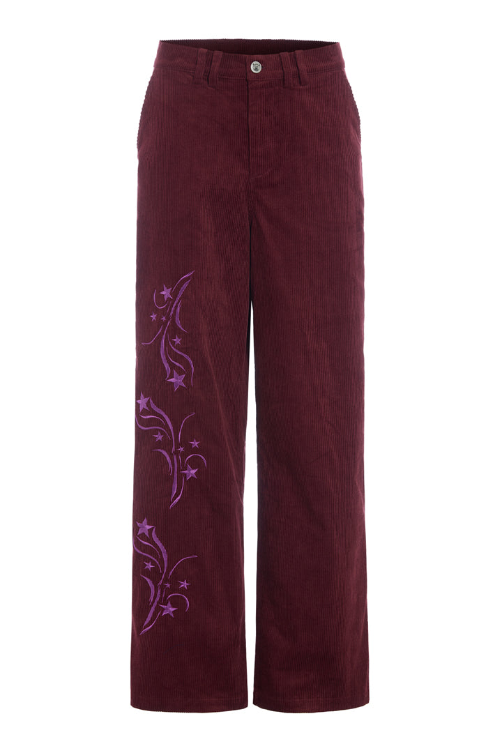 HUNKØN Nadine Trousers Trousers Burgundy
