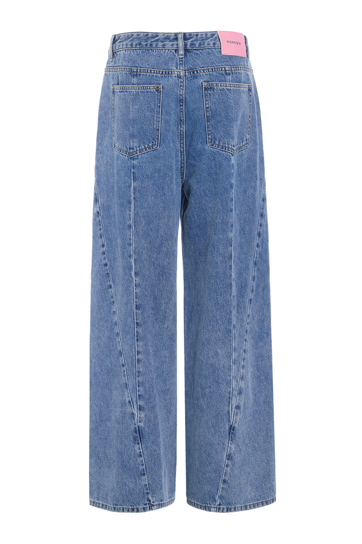 HUNKØN Nala Denim Trousers Trousers Stonewash Denim