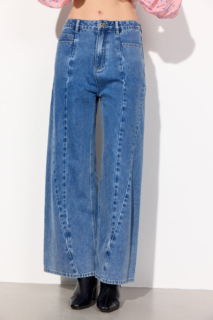HUNKØN Nala Denim Trousers Trousers Stonewash Denim