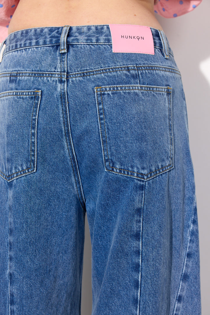 HUNKØN Nala Denim Trousers Trousers Stonewash Denim
