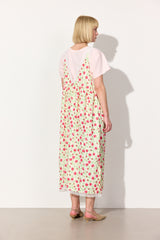 HUNKØN Nanna Oversized Dress Dresses White floral