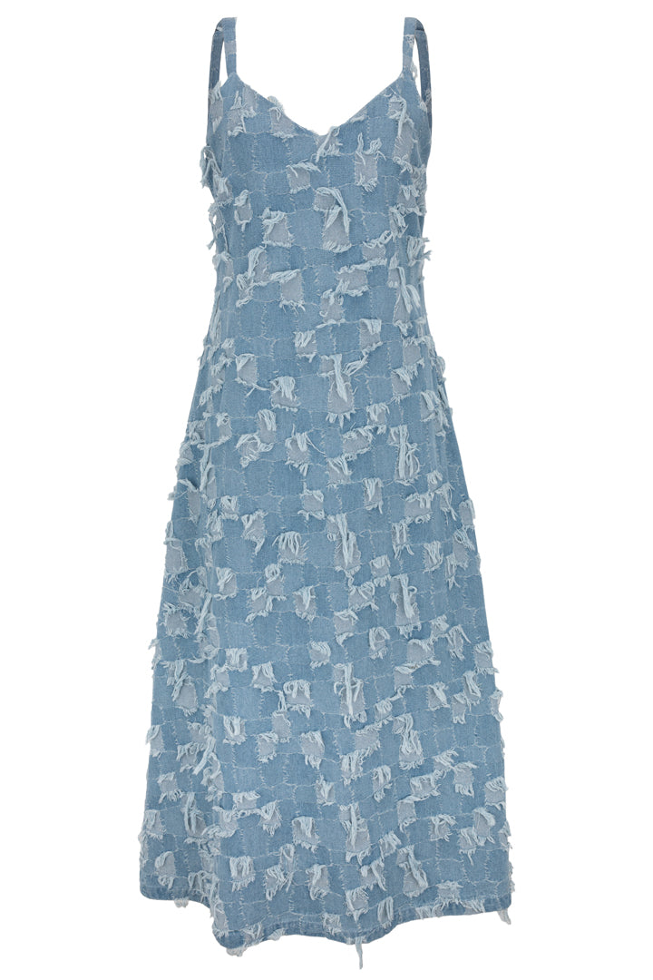 HUNKØN Nico Dress Dresses Light Denim