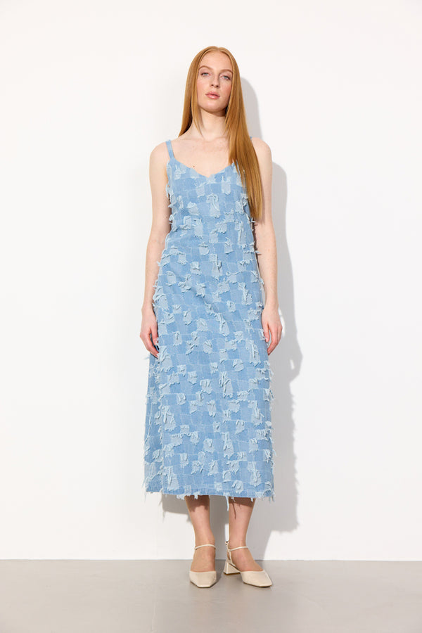 HUNKØN Nico Dress Dresses Light Denim