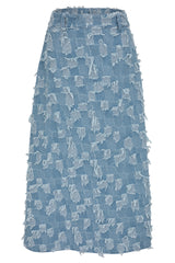 HUNKØN Nico Skirt Skirts Light Denim