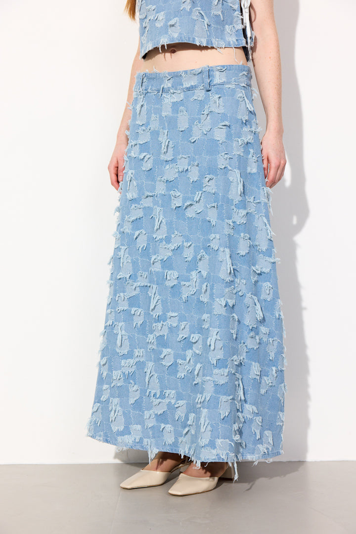HUNKØN Nico Skirt Skirts Light Denim