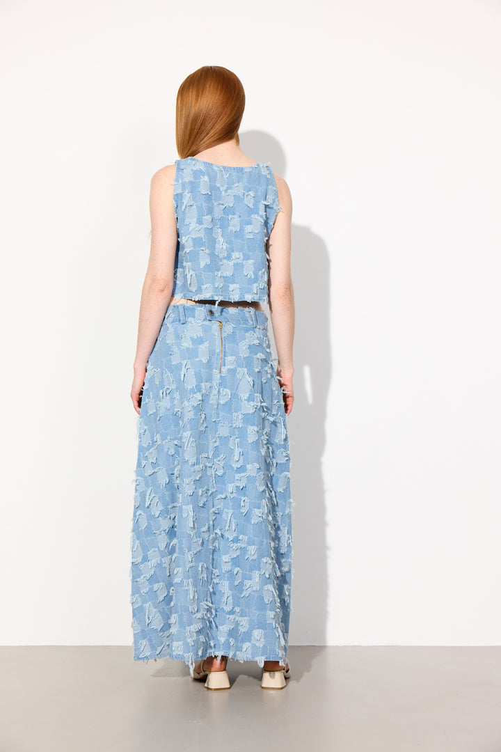 HUNKØN Nico Skirt Skirts Light Denim
