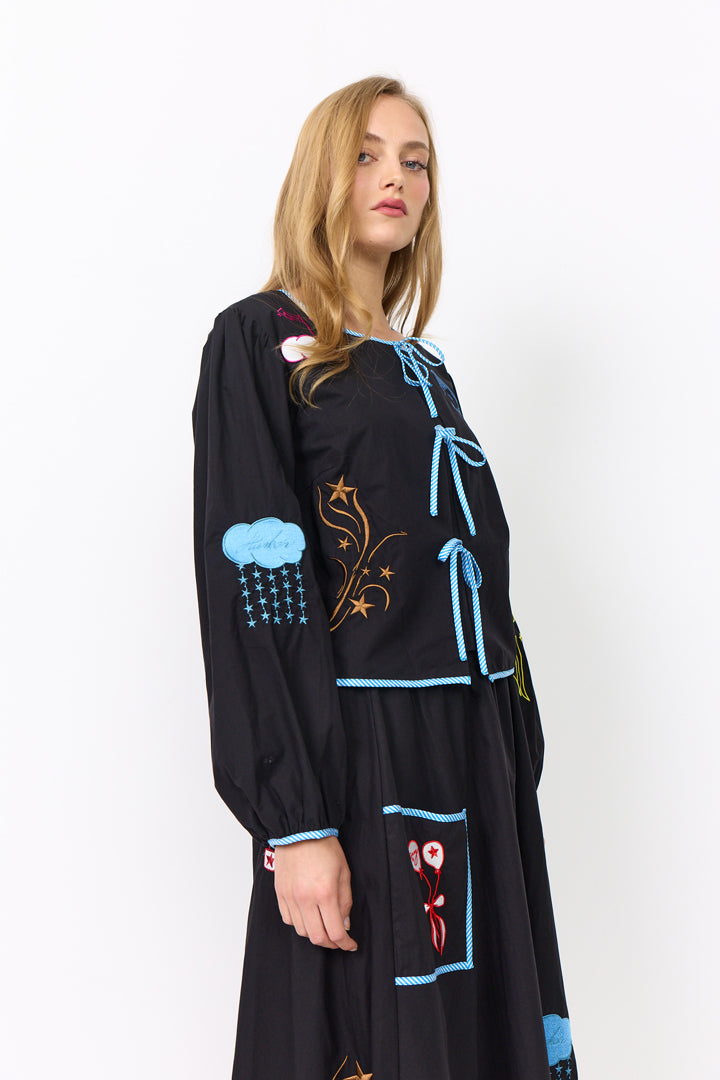 HUNKØN Nicole Shirt Shirts Black