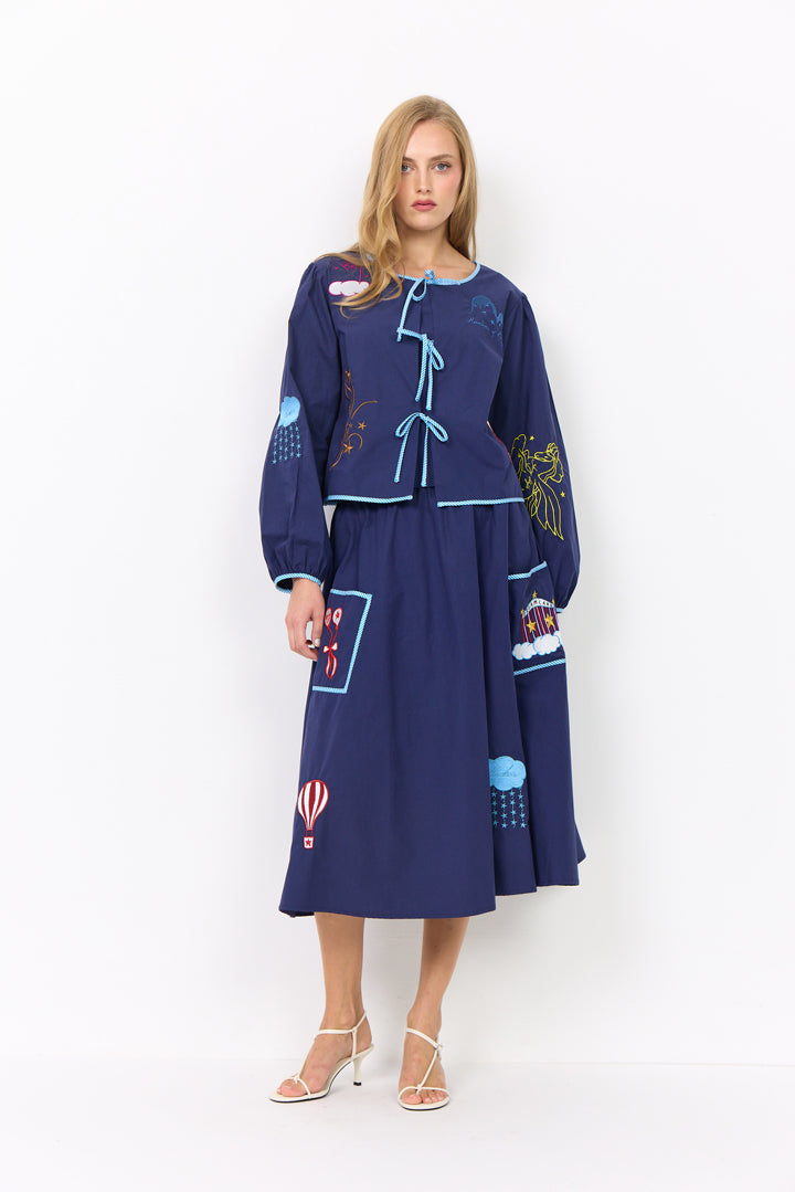 HUNKØN Nicole Shirt Shirts Navy