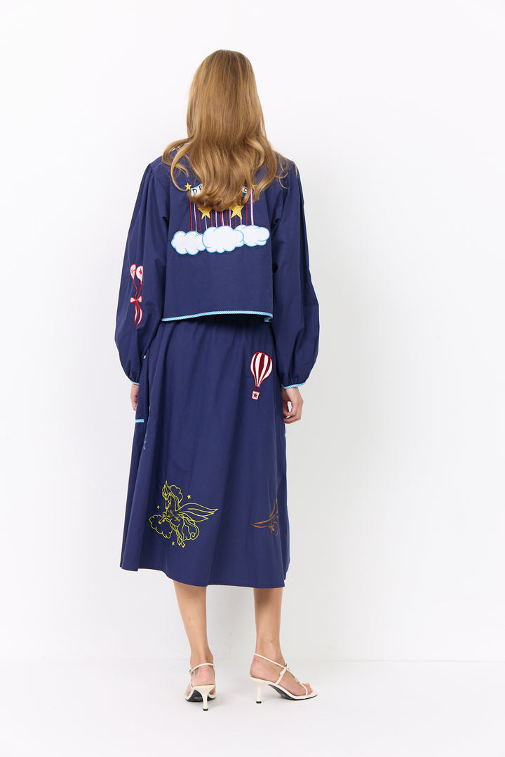 HUNKØN Nicole Shirt Shirts Navy