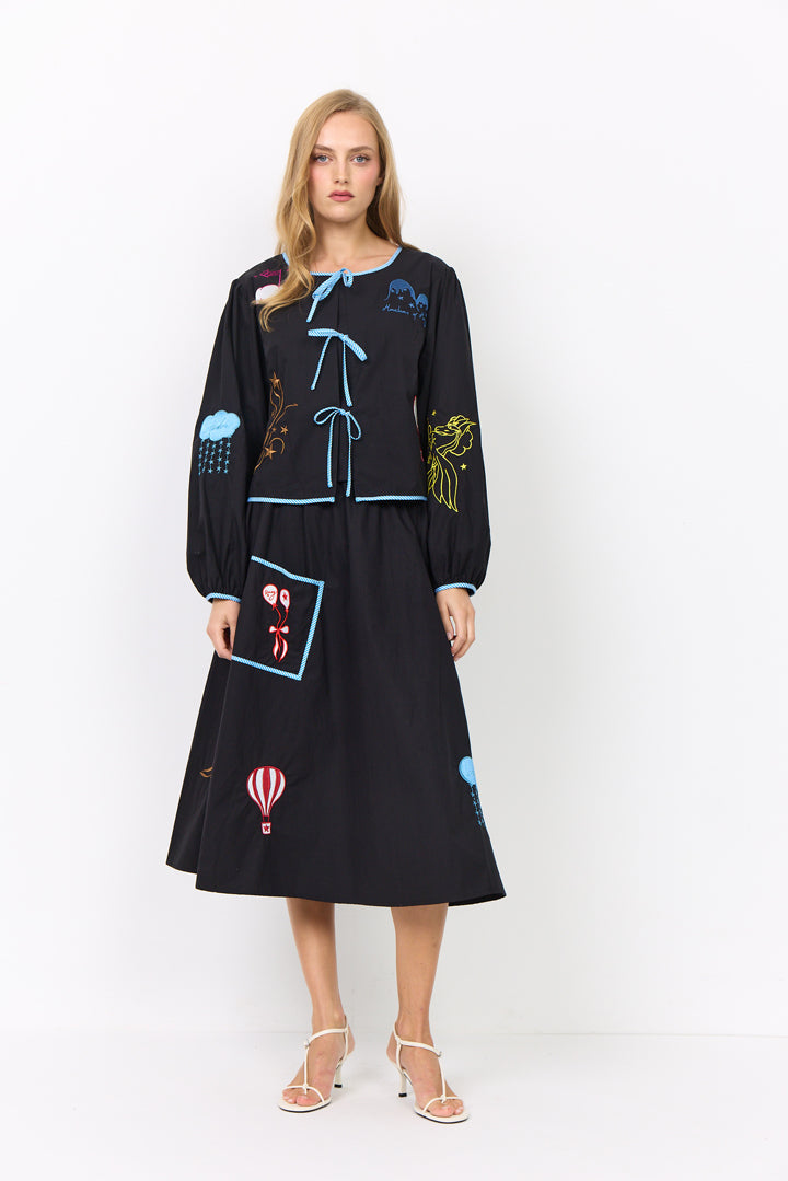 HUNKØN Nicole Skirt Skirts Black