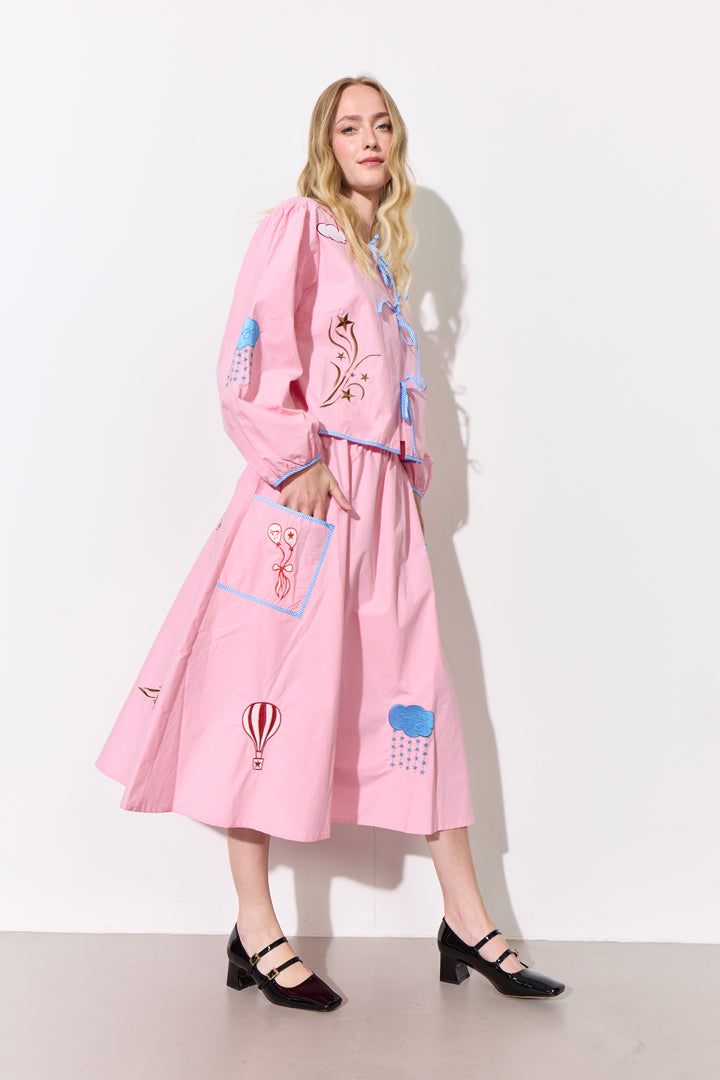 HUNKØN Nicole Skirt Skirts Pink