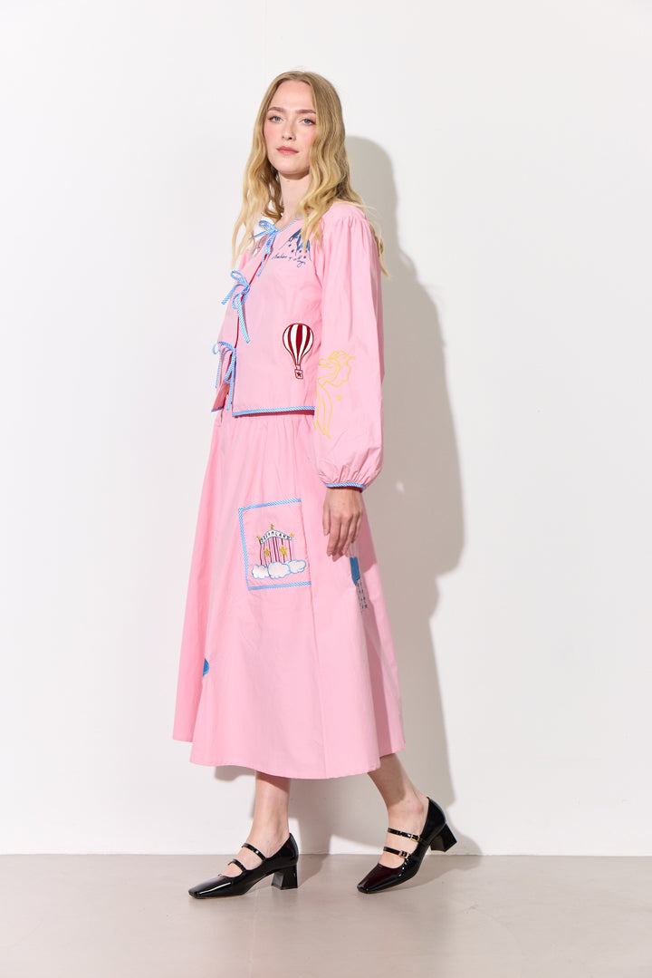 HUNKØN Nicole Skirt Skirts Pink