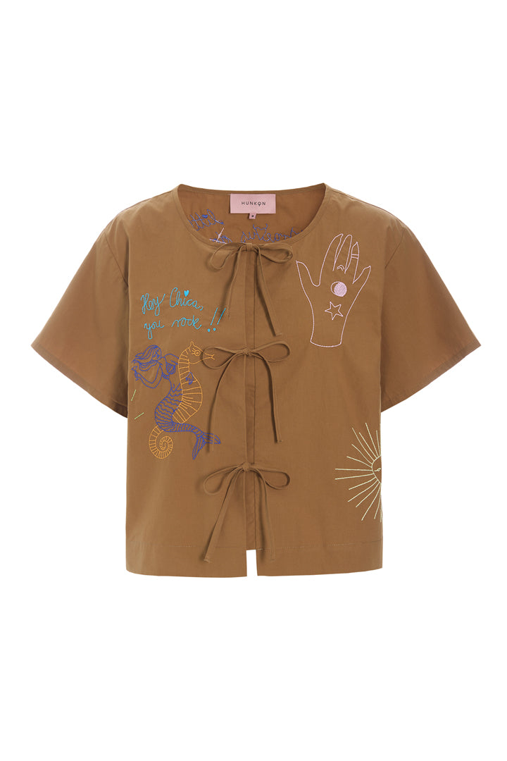 HUNKØN Nima Shirt Shirts Caramel