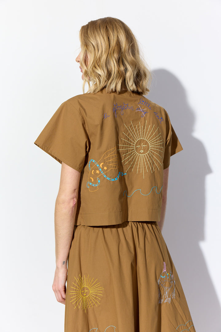 HUNKØN Nima Shirt Shirts Caramel