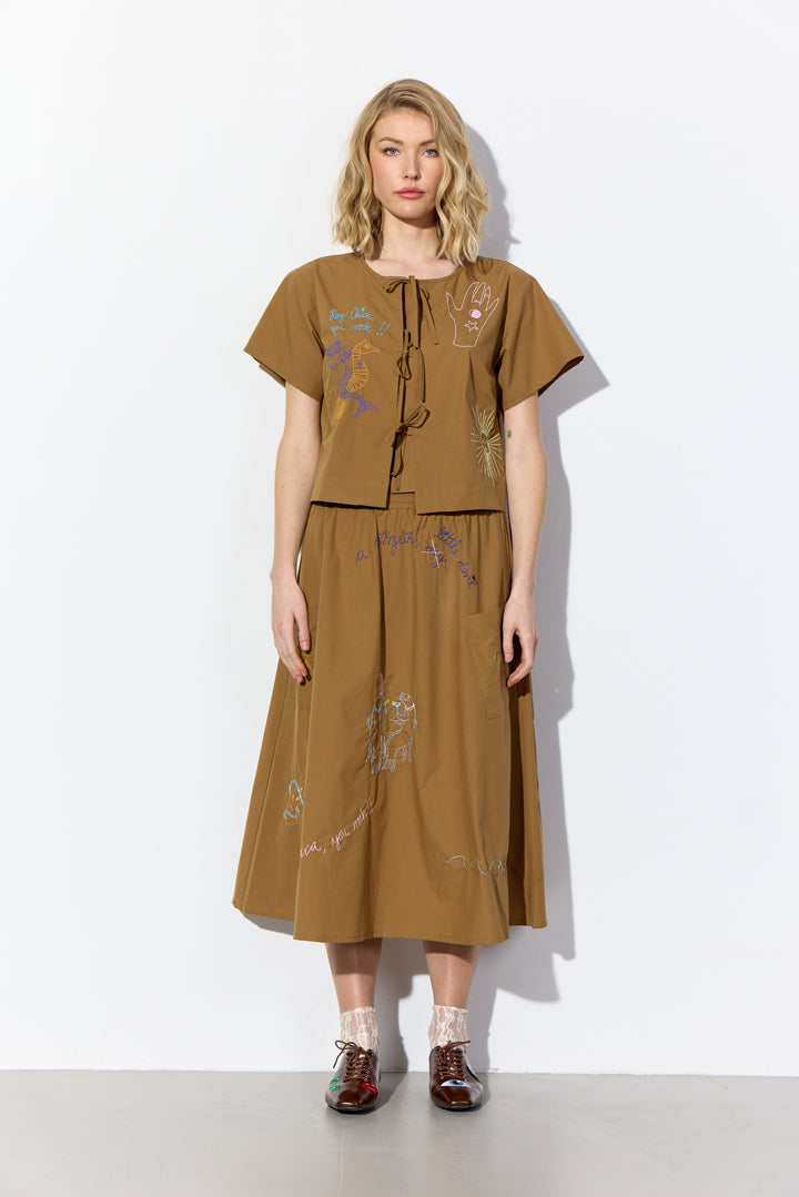HUNKØN Nima Shirt Shirts Caramel