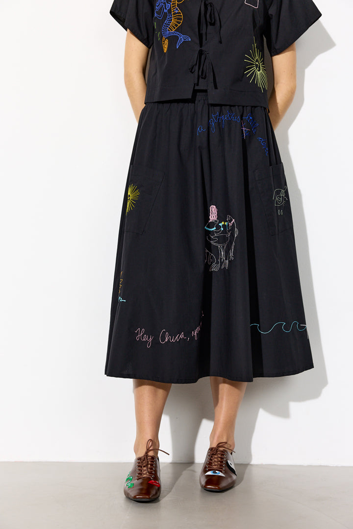 HUNKØN Nima Skirt Skirts Black