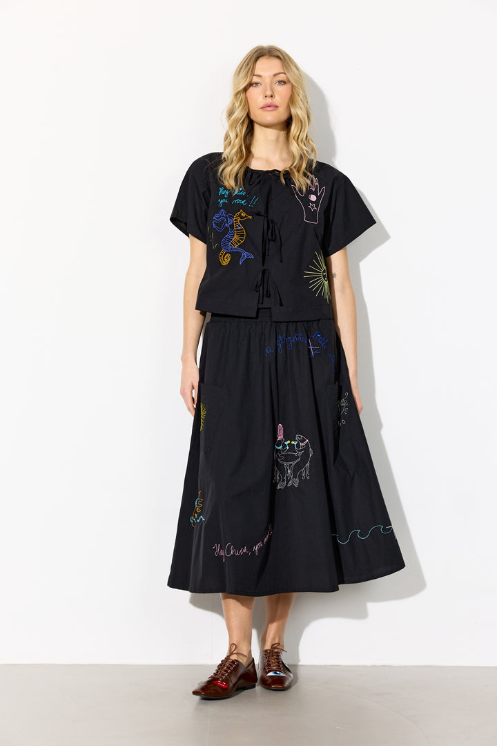 HUNKØN Nima Skirt Skirts Black