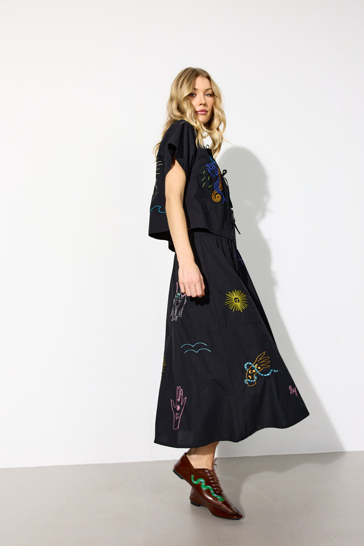 HUNKØN Nima Skirt Skirts Black