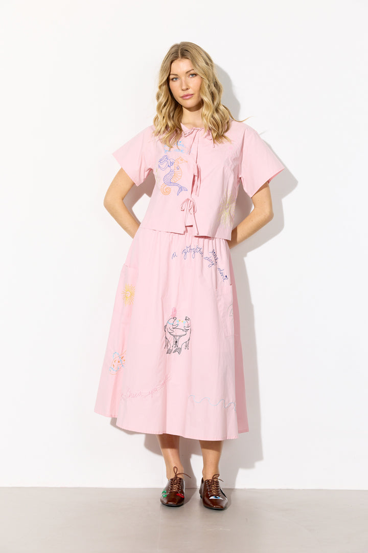 HUNKØN Nima Skirt Skirts Rose