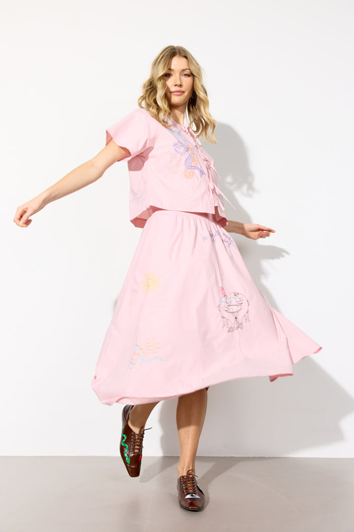 HUNKØN Nima Skirt Skirts Rose