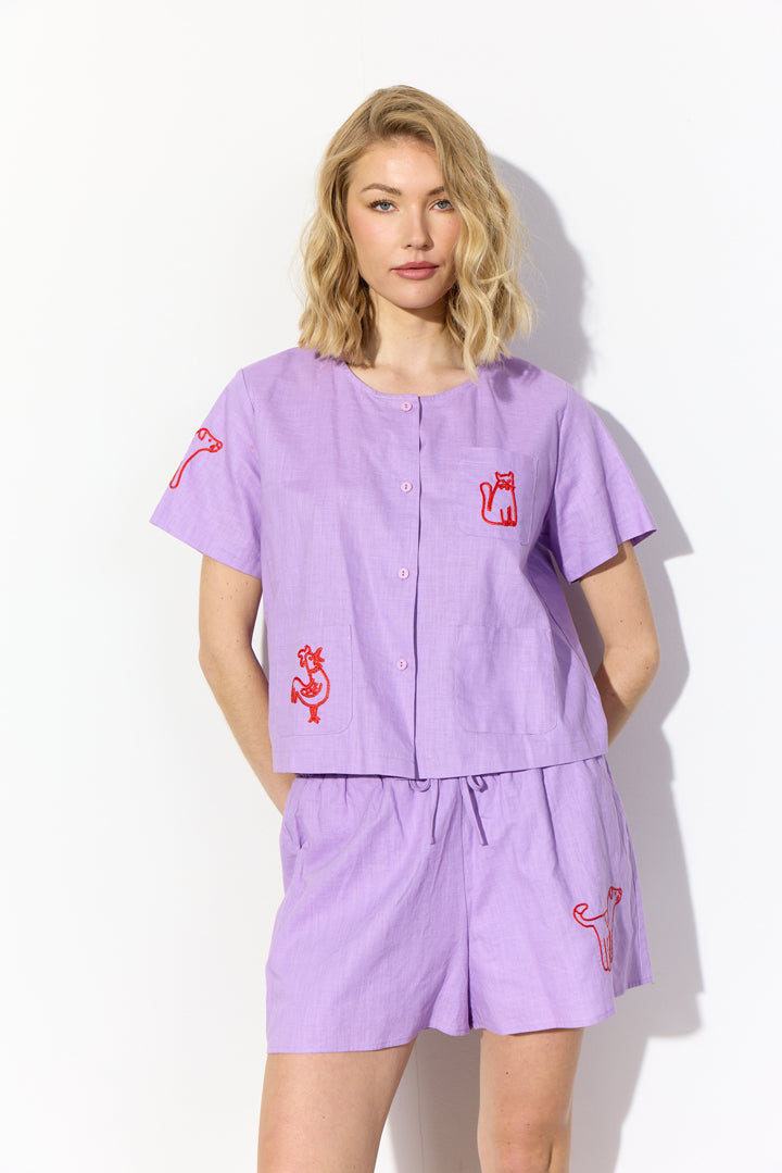 HUNKØN Nina Shirt Shirts Lavender