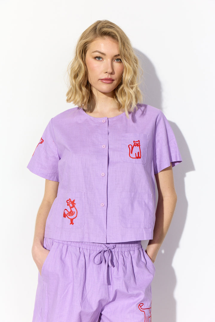 HUNKØN Nina Shirt Shirts Lavender