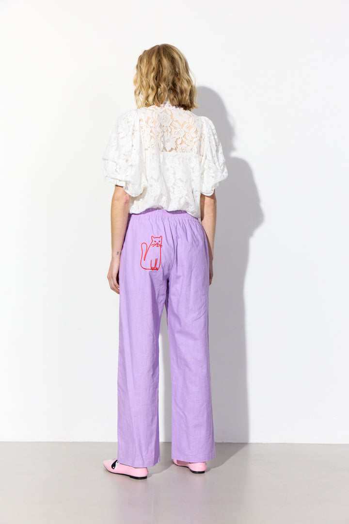 HUNKØN Nina Trousers Trousers Lavender