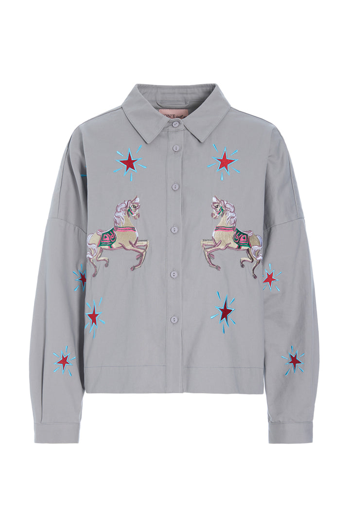 HUNKØN Electra Shirt Shirts Grey