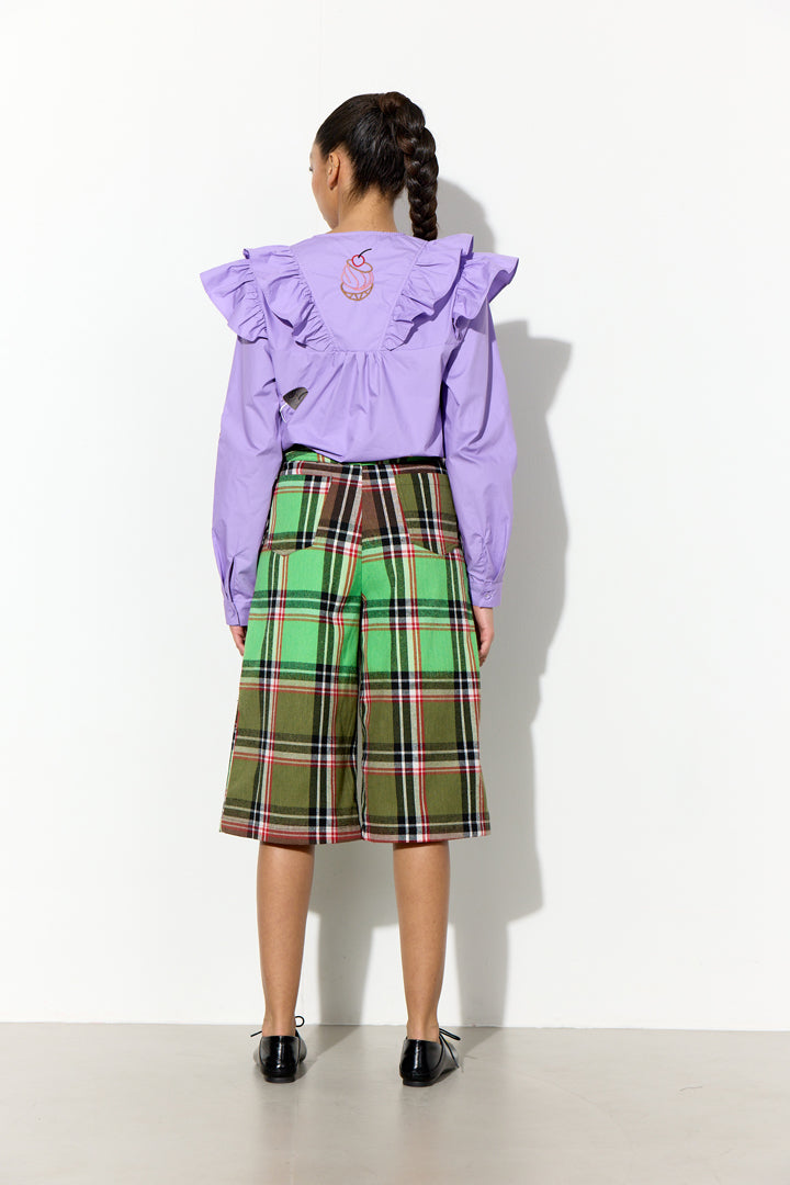 HUNKØN Nola Ruffle Shirt Shirts Lavender