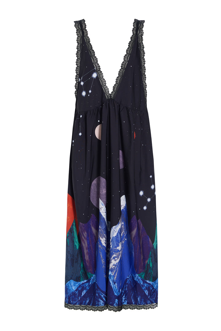 HUNKØN Nora Dress Dresses Outer Space Art Print