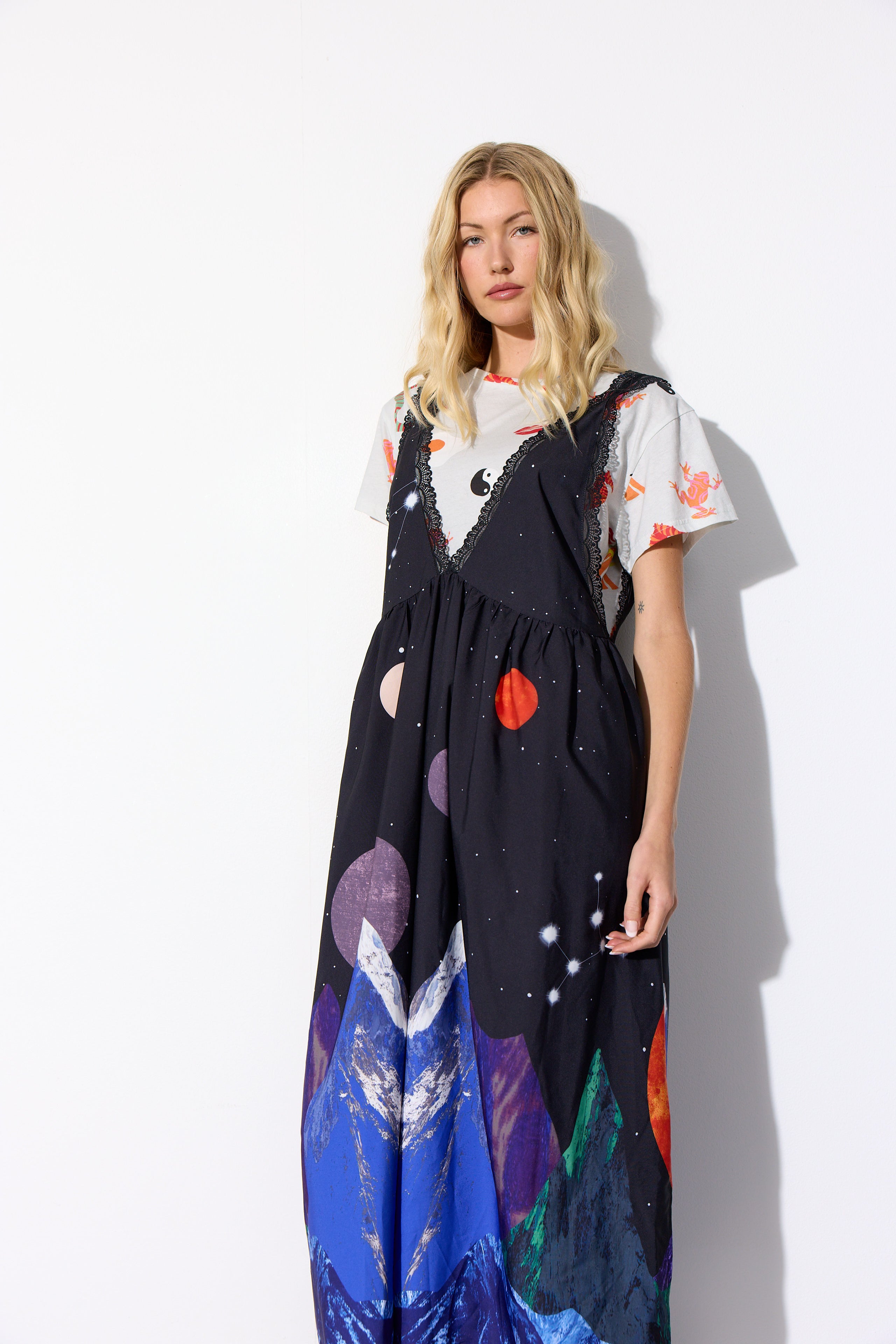 HUNKØN Nora Dress Dresses Outer Space Art Print