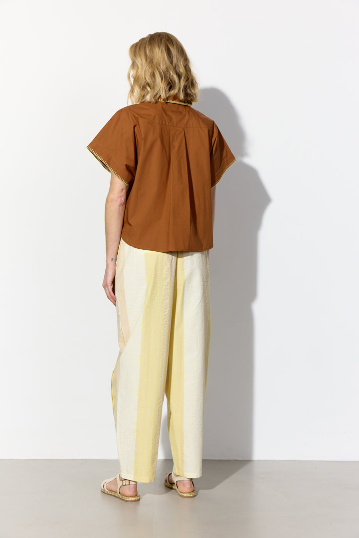 HUNKØN Oda Shirt Shirts Brown