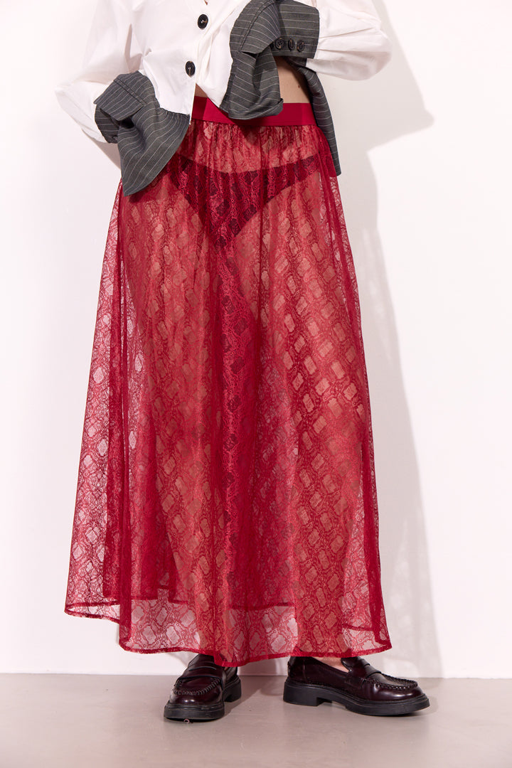 HUNKØN Ofelia Skirt Skirts Zinfandel
