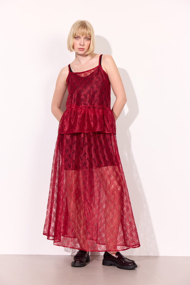 HUNKØN Ofelia Skirt Skirts Zinfandel