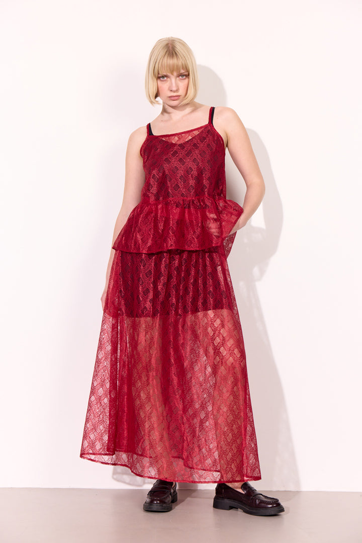 HUNKØN Ofelia Skirt Skirts Zinfandel