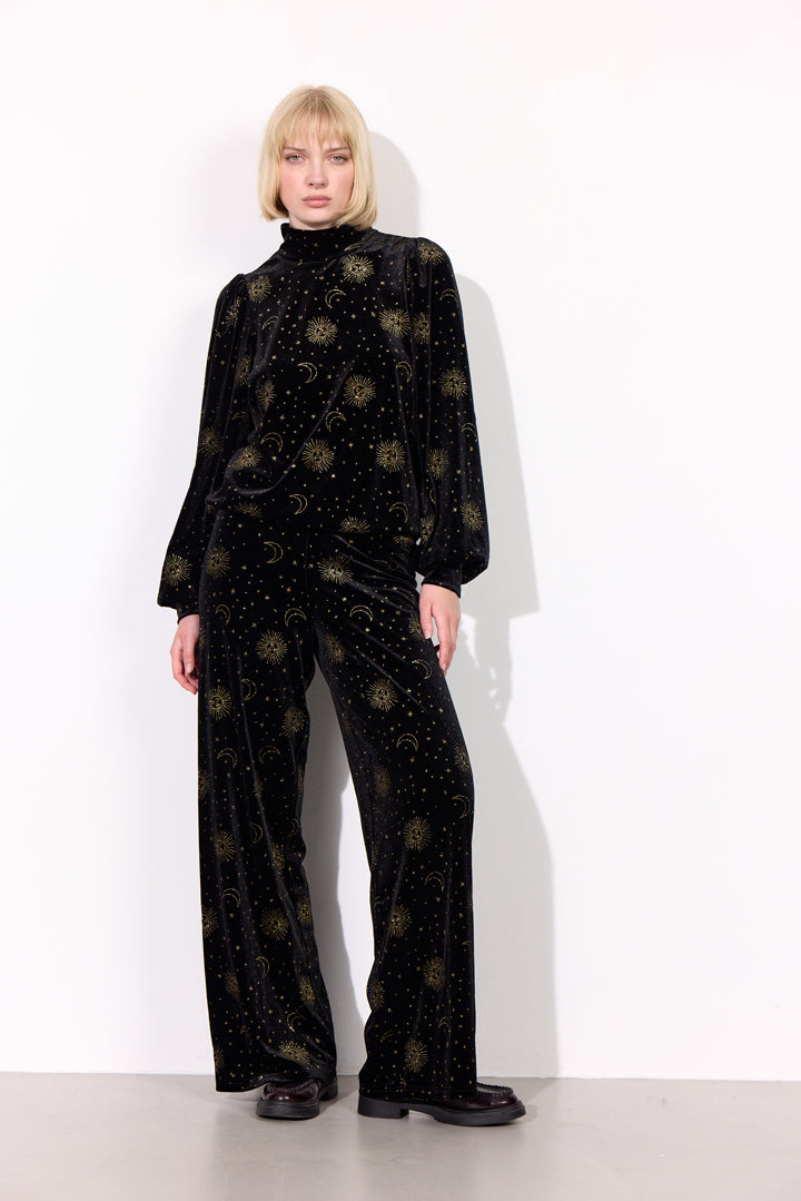 HUNKØN Olympia Blouse Blouses Black