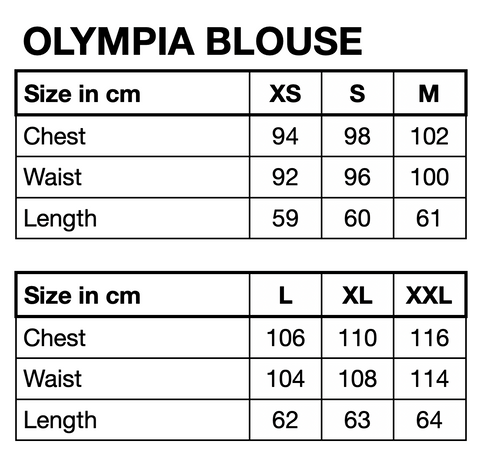 HUNKØN Olympia Blouse Blouses Black