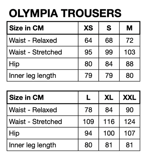 HUNKØN Olympia Trousers Trousers Black
