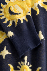 HUNKØN Orion Knit Blouse Blouses Midtnight Stars