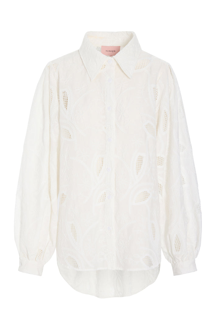 HUNKØN Orla Shirt Shirts White