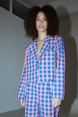 HUNKØN Pamela Jacket Jackets Pink Checked
