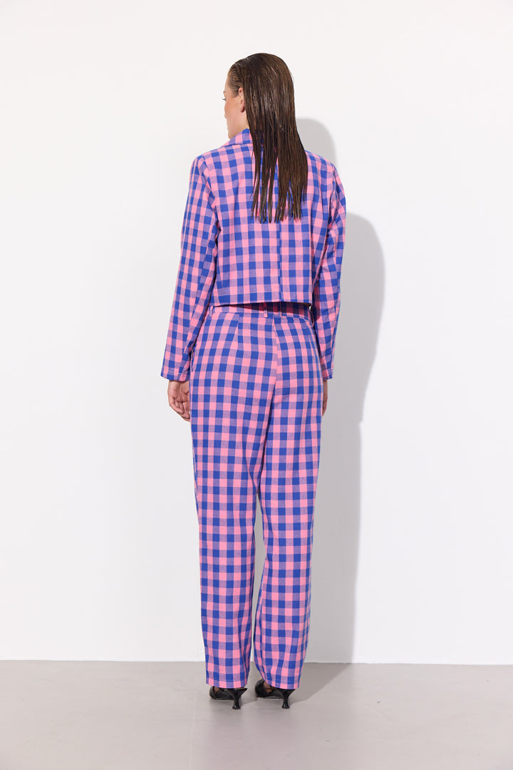 HUNKØN Pamela Jacket Jackets Pink Checked