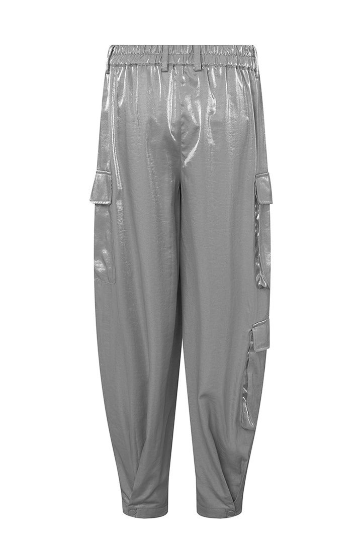 HUNKØN Patrice Cargo pants Trousers Silver