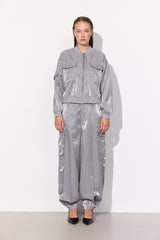 HUNKØN Patrice Cargo pants Trousers Silver