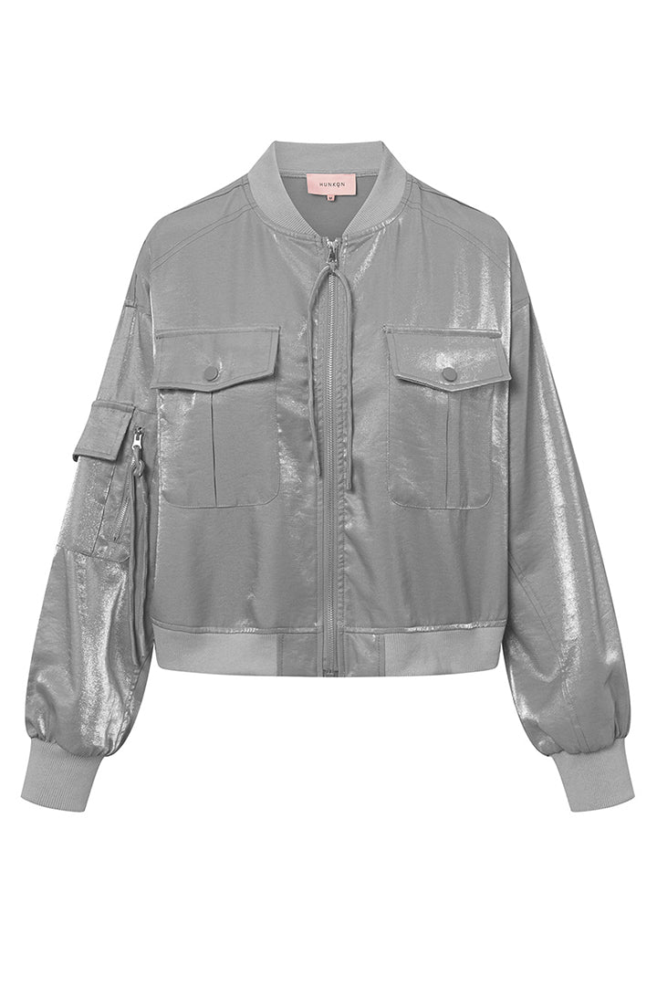 HUNKØN Patrice Jacket Jackets Silver