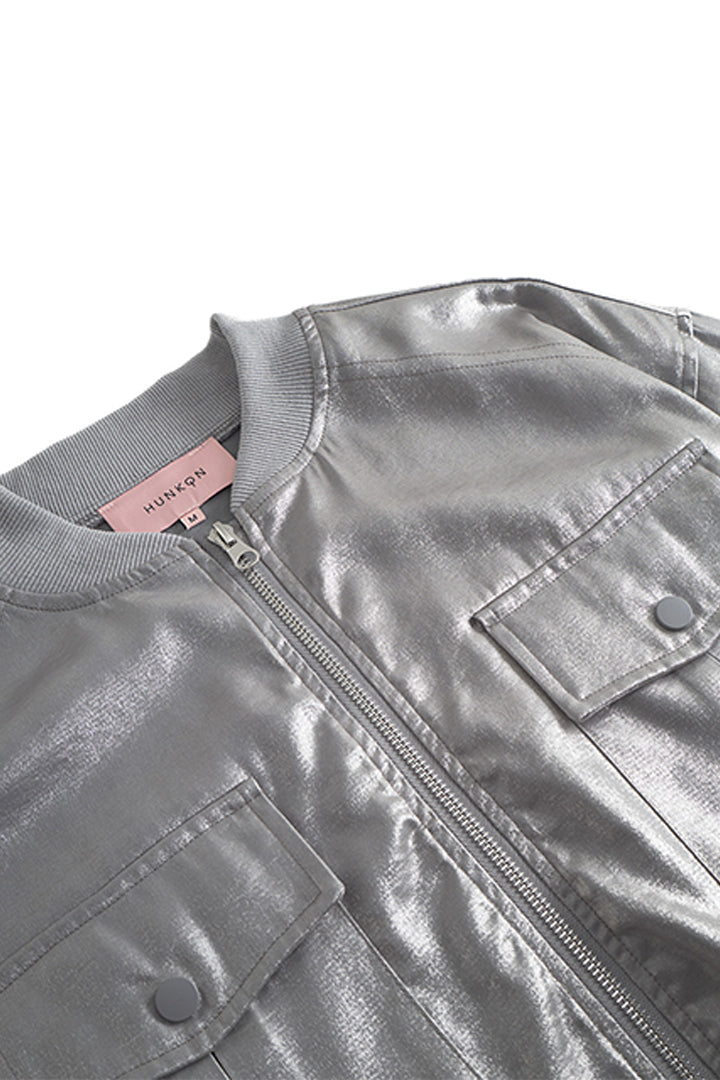 HUNKØN Patrice Jacket Jackets Silver