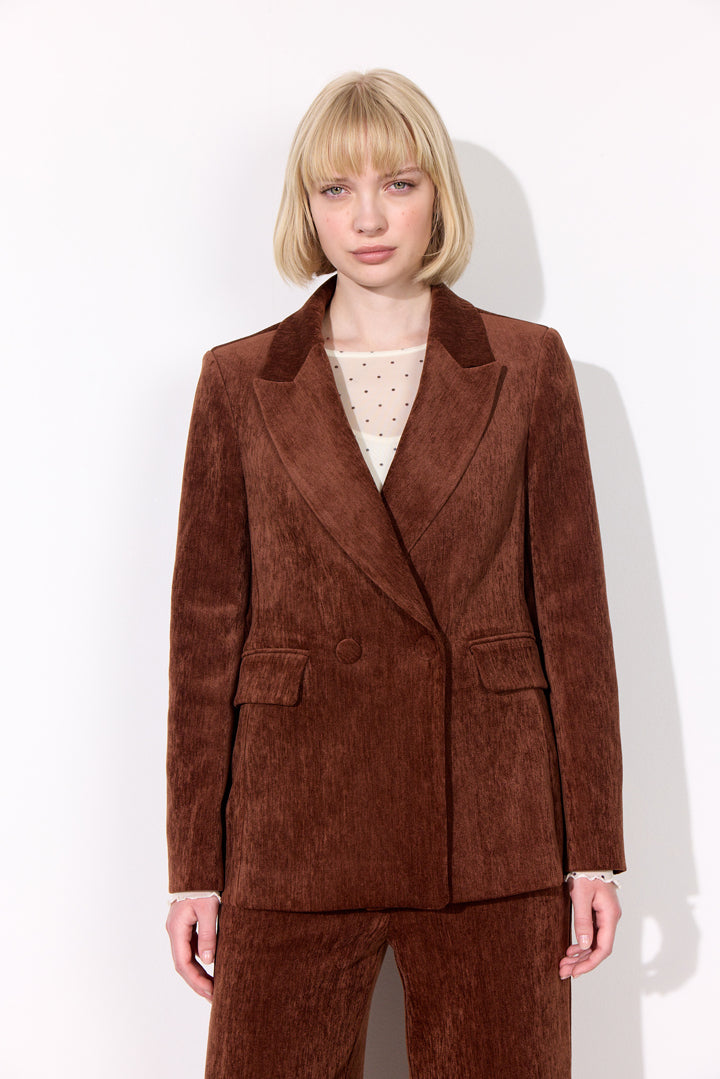 HUNKØN Petra Blazer Jackets Brown