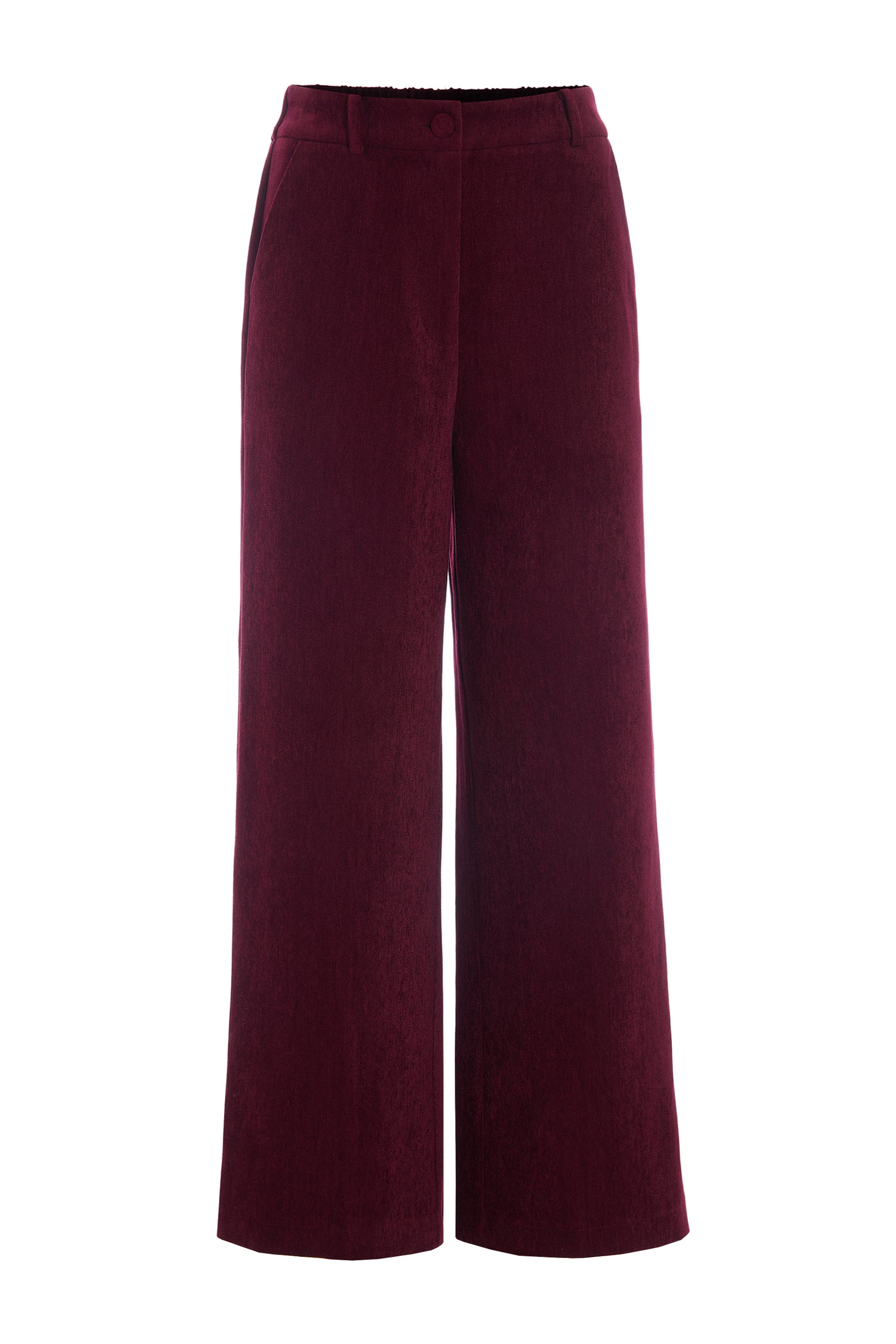 HUNKØN Petra Trousers Trousers Burgundy