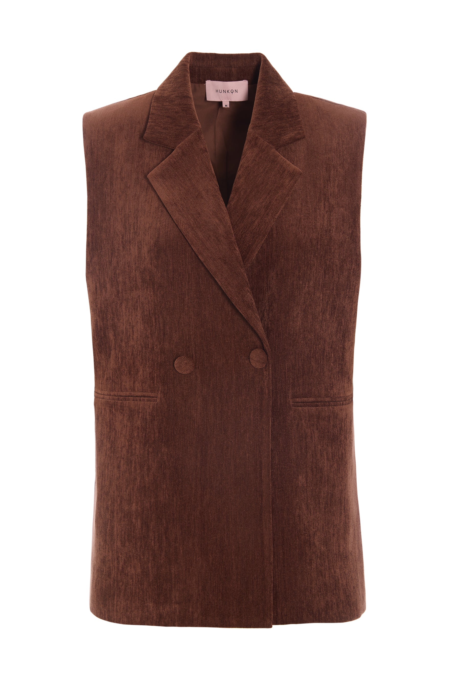 HUNKØN Petra Vest Vests Brown