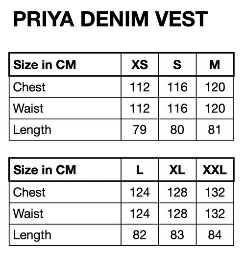 HUNKØN Priya Gem Vest Vests Light Denim